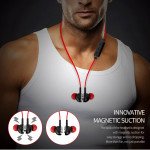 Wholesale Action Magnetic Suction Wireless Bluetooth Headphone with mic E2 (White)